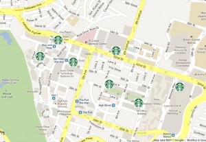 How many Starbucks are there in Fort Bonifacio Global City?
