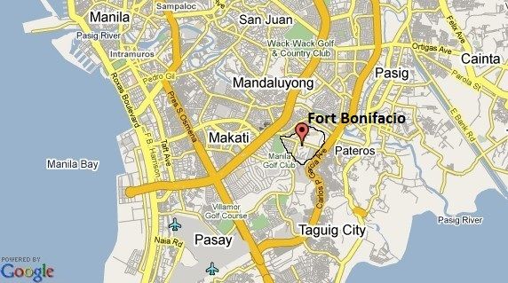 Fort Bonifacio Location Map